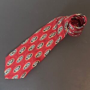 Barbara Blank Elegant Red Patterned Men's Tie